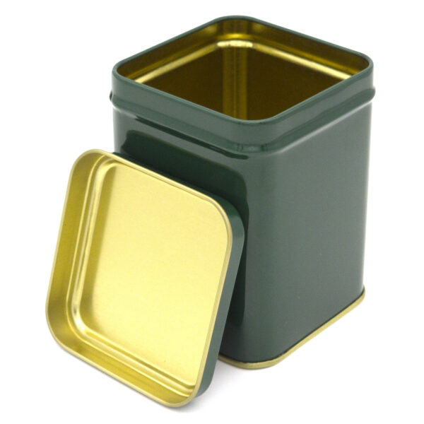 Tin, Medium, Green (open)